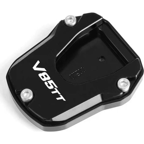 (Noir) Compatible avec MOTO GUZZI V85TT 2020-2022. Nouvelle béquille latérale CNC avec extension et support. Maxpower (1/4)