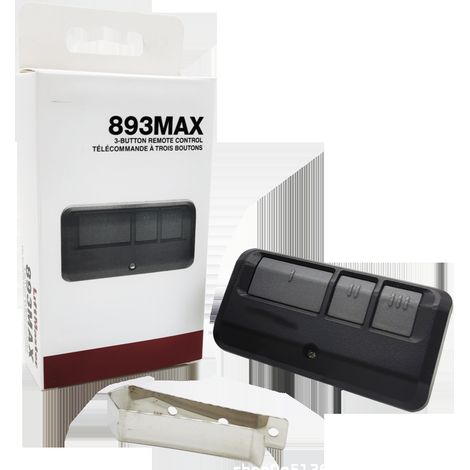 893MAX Garage Door Electric Wireless Remote Control is compatible with 877MAX, 893LM, and 890MAX. (1/5)