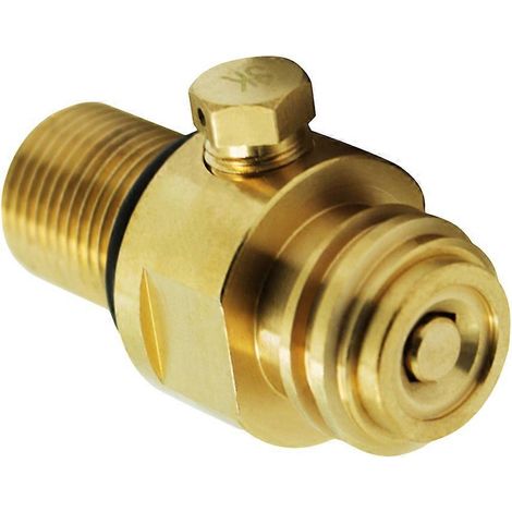 Adaptateur Gold M18x1.5 vers TR21-4, adapté aux cartouches de CO2 pour machines à eau gazeuse, 1 jeu. (1/5)