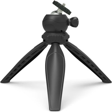 Projektorständer, Desktop-Stativ, schwarzer runder Kopf, mobiler Ständer für Live-Streaming