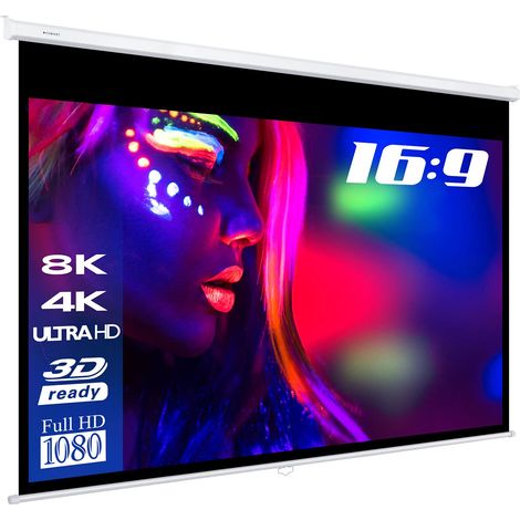 Écran de Projection 203 x 114 cm (92") 16:9 Écran de Projection LCD LED (1/5)