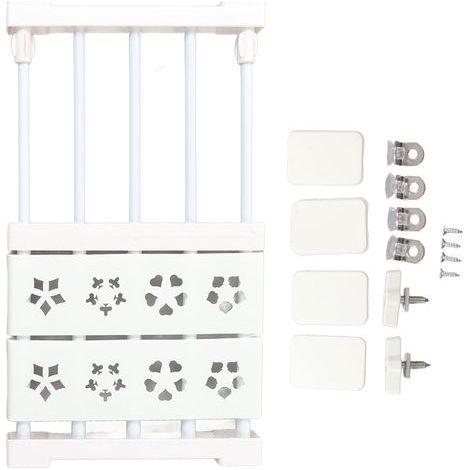 Étagère de tension de placard extensible blanche sans perceuse séparateur d'organisateur de garde-robe télescopique 24 cm de largeur 30 à 40 cm / 11,8 à 15,7 pouces de longueur (1/5)