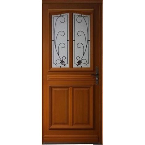 Porte d'entree Bois vitree, Mathis, H,200xl,90 p,gauche Cotes Tableau (1/4)