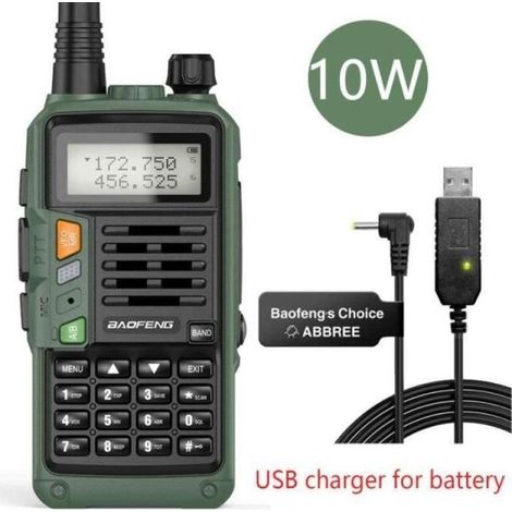 CGDJ10157-Baofeng walkie talkie UV S9 Plus 10W. émetteur récepteur Radio CB haute puissance. longue portée de 50 KM. Portable pour (1/4)