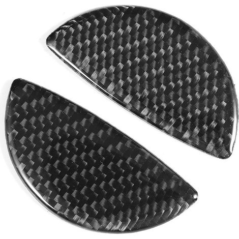 Lot de 2 autocollants de garniture pour poignées de porte intérieures de voiture en fibre de carbone, compatibles avec Mini Cooper R55/R56/R60 (1/5)