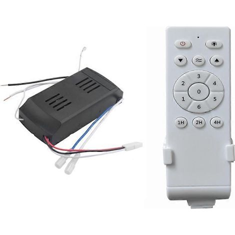 Kit de télécommande universelle pour ventilateur de plafond, basse tension 50 W CC, contrôleur de ventilateur et d'éclairage, 6 vitesses et minuterie (1/5)