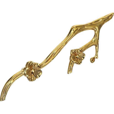 de meubles vintage en laiton doré motif de branches fleuries
