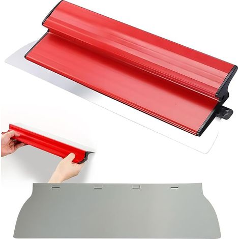 Spatule de surface 40cm, Spatule de lissage professionnelle avec poignée ergonomique en Z, Acier Inoxydable Couteau a Enduire avec Lame, Outils muraux Pour enduit mural le Plâtrage de Mur (1/5)
