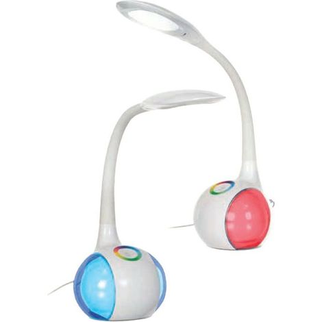 ActiveJet AJE-RAINBOW RGB Color blanco 6W - lámparas de mesa (Color blanco, Habitación de los niños, Estudio, CE, RoHS, LED, Corriente alterna) (1/5)