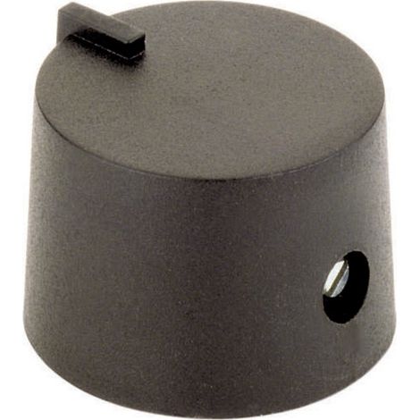 Tête de bouton rotatif 44586321 avec pointeur noir (Ø x H) 21 mm x 14 mm 1 pc(s)