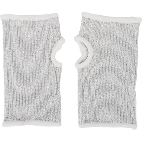 Paire de bracelets de massage électrode, fibre d'argent respirante, conductrice, pour thérapie, poignet, traitement, argenté, lot de 2, ajustable, confortable, usage médical. (1/5)