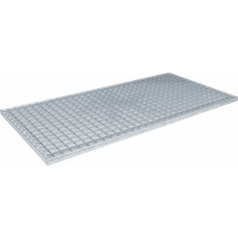 Grille Argent 100 x 50 x 2 cm Acier galvanisé à chaud CFW759783 (1/5)