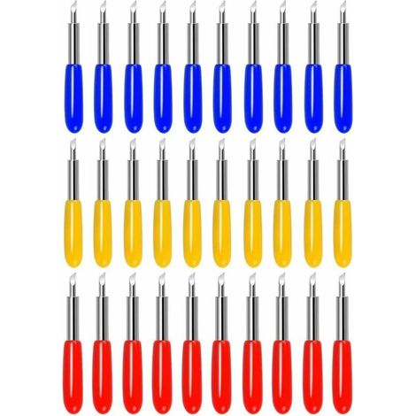 Green Mobility-30pcs Lames de Rechange pour Machines de Découpe de Vinyle (Multicolore) (1/5)