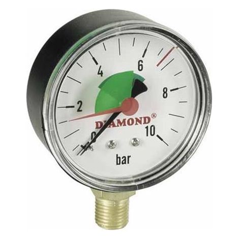 TECHNISCHES MANOMETER DURCHMESSER 63mm 0-6 bar GZ 1/4'