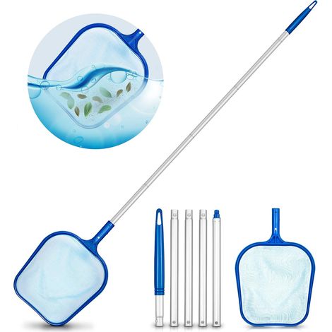 Épuisette surface piscine – maille – filet – écumoire feuilles – ramassage (1/4)