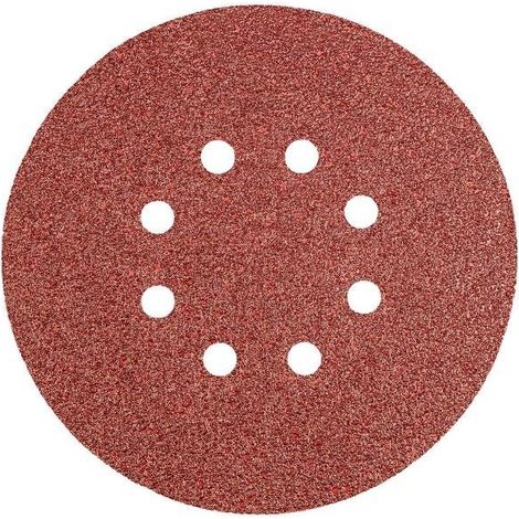 CARTA ABRASIVA CON VELCRO D.150 GR.40 5PZ