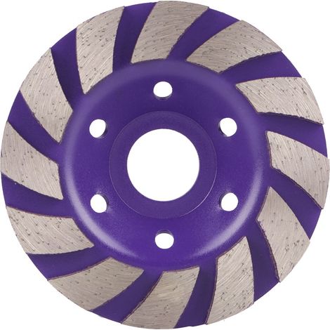 100 mm x 5 mm Diamantsegment-Schleifscheibe mit 6 Löchern für Marmor, Beton und Stein (1/5)