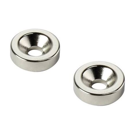 AIMANT PERMANENT RING N35 TEMPÉRATURE LIMITE (MAX.) : 80 °C CONRAD COMPONENTS D20T5-M4 TRU COMPONENTS 1218977 (1/3)