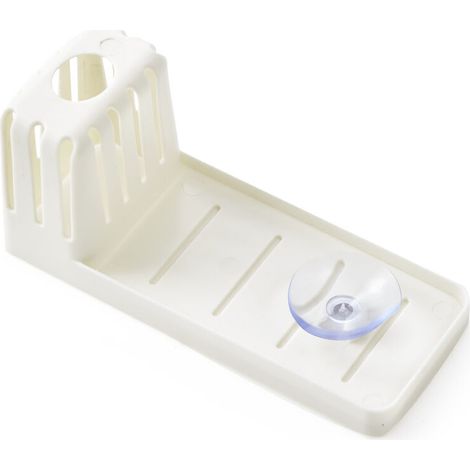 Étagère, égouttoir éponge, étagère de cuisine blanc (1/2)