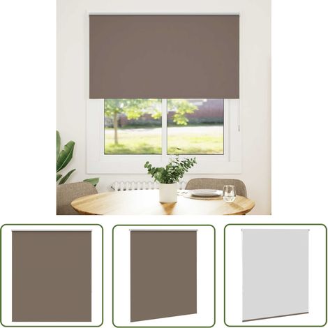 vidaXL Verdunkelungsrollo Kaffeebraun 140x175 cm Stoffbreite 136,6 cm (1/5)