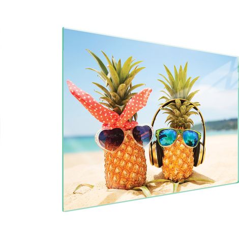PIASTRA PROTETTIVA IN VETRO PER FORNELLO 70x52 ANANAS (1/5)
