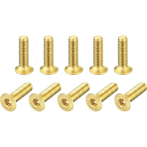 24Pcs Tête Prise Capuchons Vis M2.5-0.45 x 10mm Laiton (1/5)