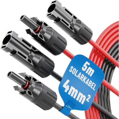 Absina Solarkabel 2er Set 5 m MC4-fähig 4mm² (1/3)