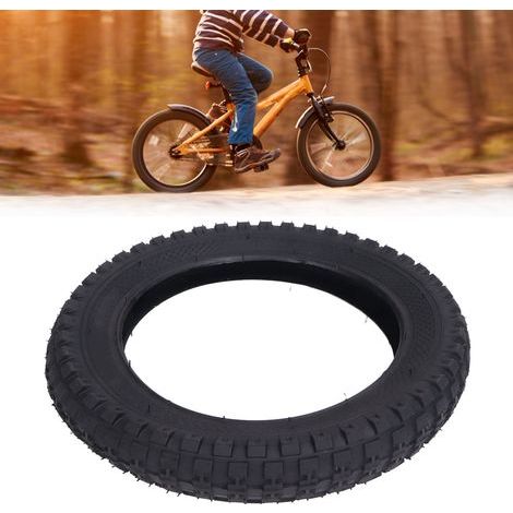 Pneu extérieur de vélo enfant 12x2.4 avec motif carré antidérapant, haute pression 280KPa pour VTT et vélo d'équilibre (1/5)