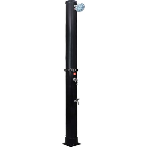 Douche solaire d'extérieur avec pomme de douche et robinet 40 L (1/5)