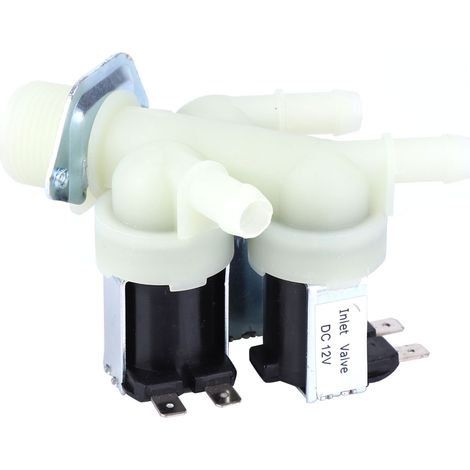 Électrovanne plastique normalement fermée 1 entrée 3 sorties G3/4 DC12V pour appareils ménagers (1/5)