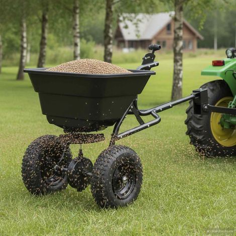 Spreader Black 53 x 108 x 74 cm PVC and Steel vidaXL