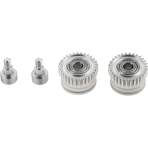 K1 Max Lot de 2 engrenages d'extrudeuse en alliage plaqué nickel compatibles avec les imprimantes 3D Creality K1/K1C/K1 max/Ender 3 V3 et Ender 3 V3 Plus