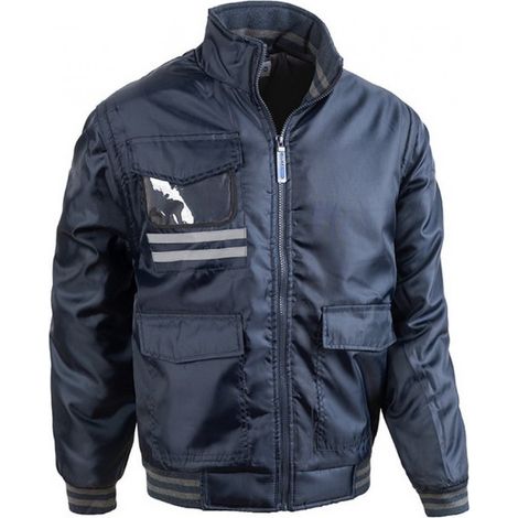 Giubbino Giacca Foderato con Zip e Maniche Staccabili - Quick Blu M