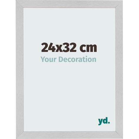 yd. - Cadre photo 24x32 - Acier Inoxydable - MDF - Bologna (1/5)