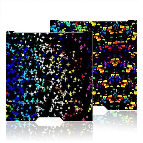 Plateau de construction lisse Flake+Star PEY 355 x 346 mm pour imprimante 3D Bambu Lab H2D, en acier à ressort double face. (1/5)
