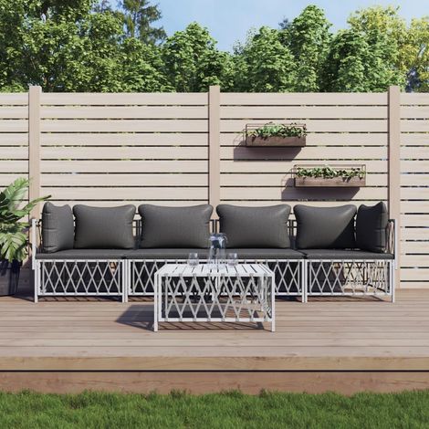 Pieds de table basse 2 pièces Anthracite 50 x (30-31,3) cm Acier (1/5)
