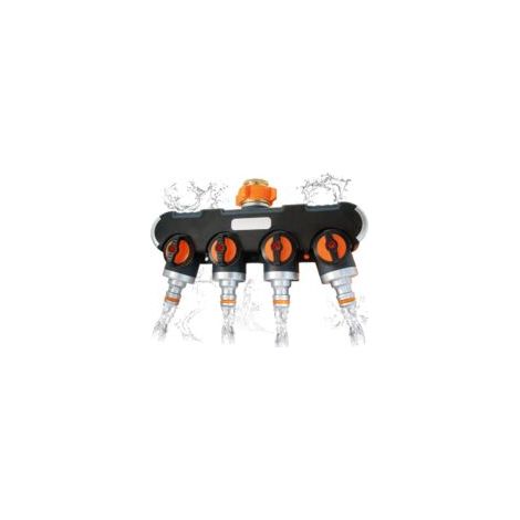 2-Wege-Umsteller – Gartenhahnadapter (1/2" und 3/4" Schnellanschluss) – Crezuo (1/4)