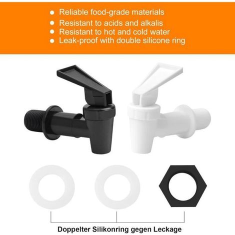 4pcs Robinet distributeur de boissons - Poignée pivotante 360° Résistant au chaud froid - Barbecues pique niques (1/5)