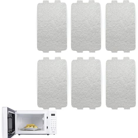Lot de 6 Plaques Mica 116x64mm, Couvercle Guide Ondes Universel, Résistance Chaleur, Réparation Micro-Ondes (1/5)