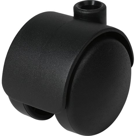Doppel-Lenkrolle Duo hart Kunststoff 50 mm 50 kg schwarz