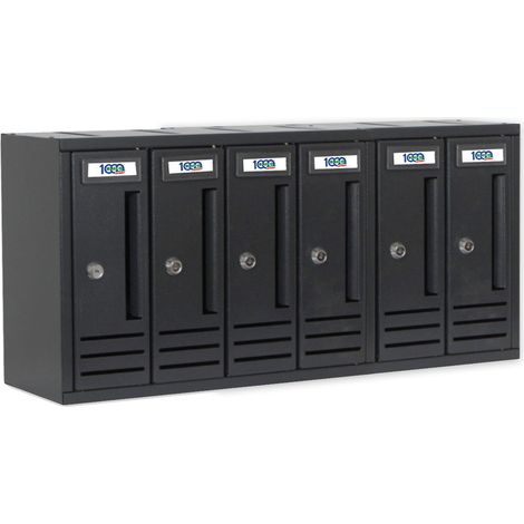 CASSETTA POSTALE COMPO 6 62X18X30 CM ANTRACITE