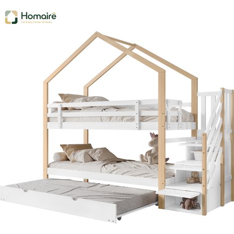 Bett Weiß aus MDF 255 x 95.5 x 223.5 cm HOMAIRE (1/5)