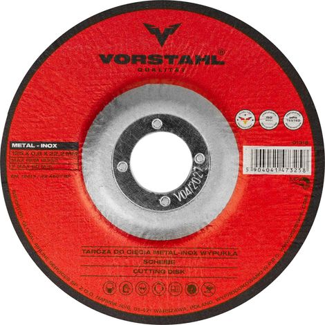 Disque à tronçonner convexe pour métal-inox vorstahl qualitat 125 x 0,8 x 22 mm (1/5)