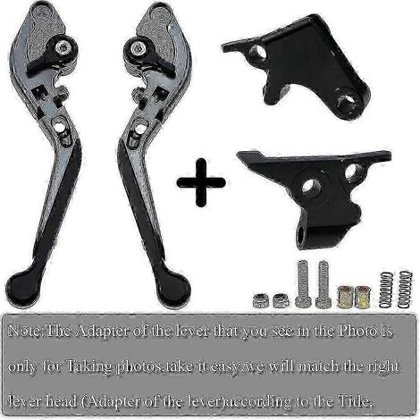 Leviers de frein et d'embrayage pliables et extensibles CNC en or et titane, logo laser unique pour Yamaha FZ8 2011-2015 (A7, B7, C1, D1). (1/5)