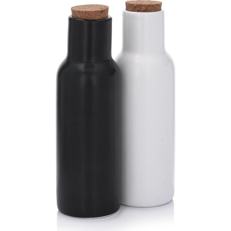 Set Flaschen für Öl und Essig, 2 x 300 ml, Porzellanverschluss (1/5)
