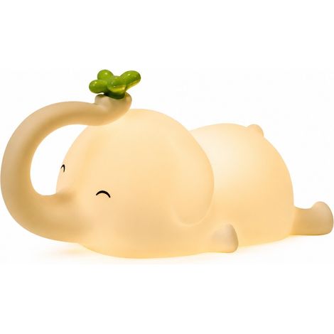 Veilleuse éléphant, lampe de sommeil à intensité variable, rechargeable par USB, pour chambre de bébé (1/5)