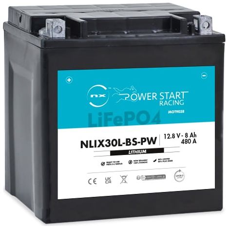 NX - Batterie moto Lithium YIX30L-BS-PW / NLIX30L-BS-PW 12.8V 8Ah