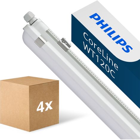 Lot 4x Philips Réglette LED Étanche CoreLine WT120C Gen2 18/32W