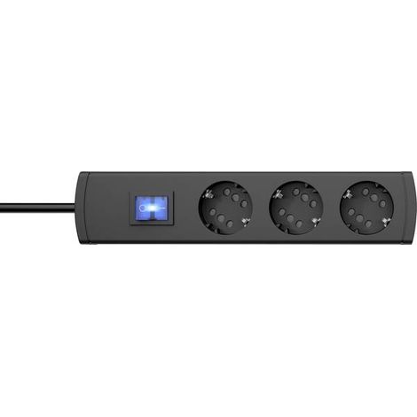 Kopp 234005013 Multipresa con interruttore 3 scomparti Antracite Schuko 1 pz.