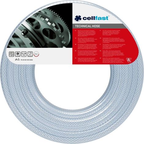 Cellfast Tubo industriale trasparente 10 mm 55 m